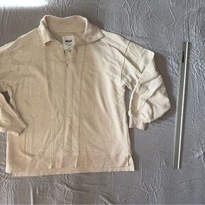 Aerie Off-White Textured Knit Top